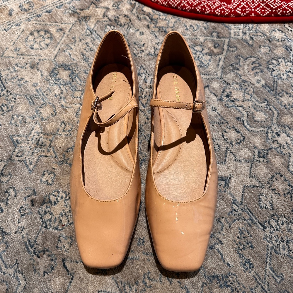 Cole Haan Patent T-Strap Flat